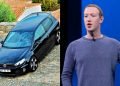 Vemos una imagen del coche de mark zuckerberg con dos fotos, una del auto y otra del empresario.
