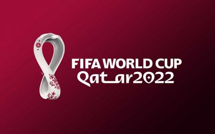 En la imagen se ve el logo oficial del mundial Qatar 2022 organizado por la FIFA.
