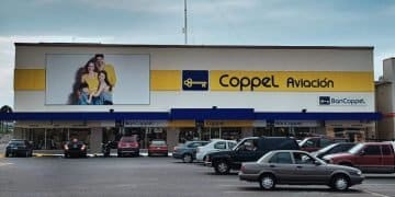 En la imagen se ve una sucursal como representación del organigrama de coppel