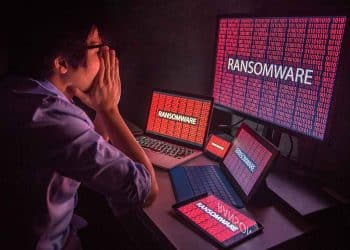 En la imagen se ve una a una empresa preocupada por el estado de su seguridad informática y los ataques de ransomware durante el 2023