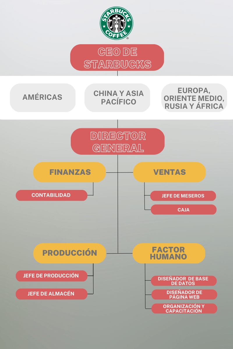 Organigrama de Starbucks Estructura organizacional