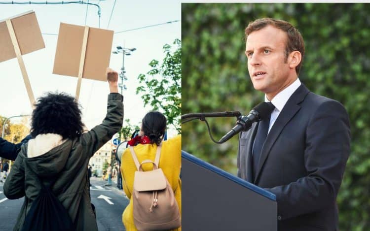 Emmanuel Macron enfrenta protestas en Francia