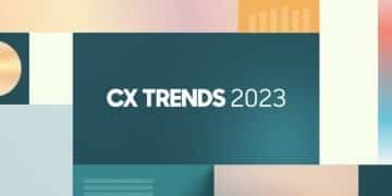 En la imagen se ve el flyer delinforme cx trends 2023