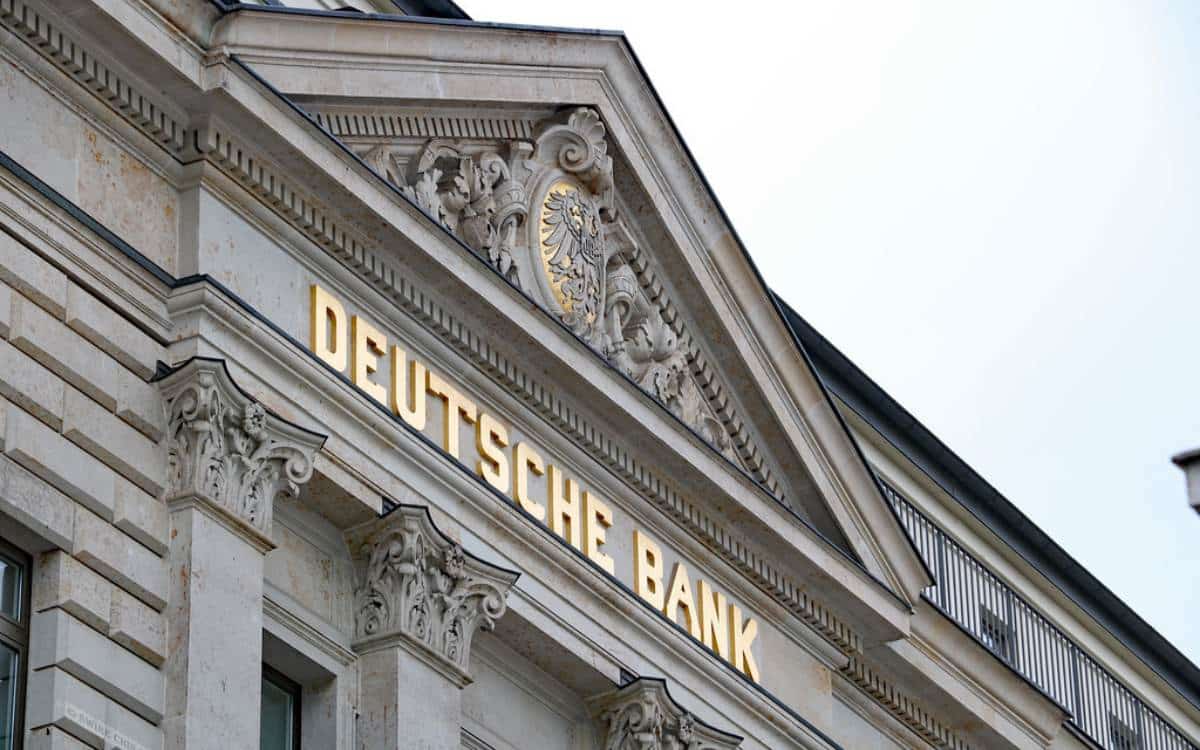 En la imagen se ve el Deutsche Bank. 