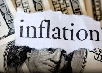 En la imagen se ve una representación de la inflación de febrero en estados unidos