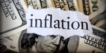En la imagen se ve una representación de la inflación de febrero en estados unidos