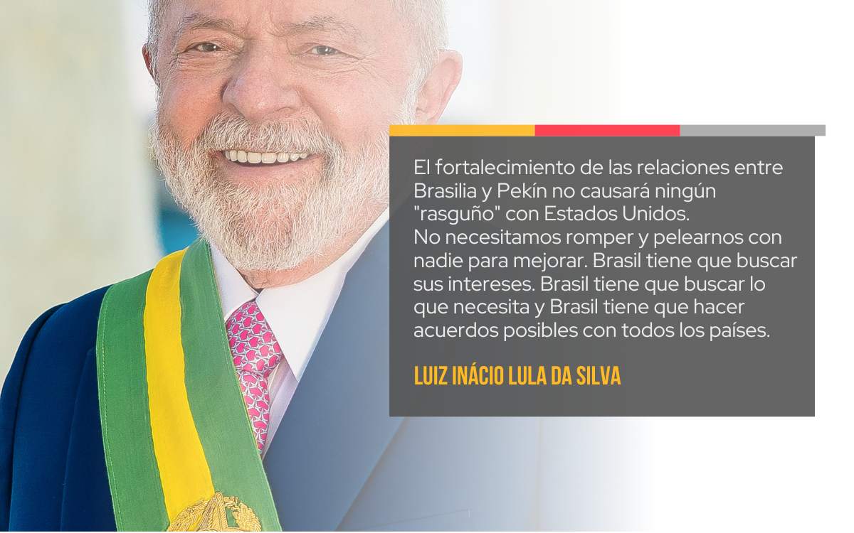 En la imagen se ve las declaraciones de Luiz Inácio Lula da Silva