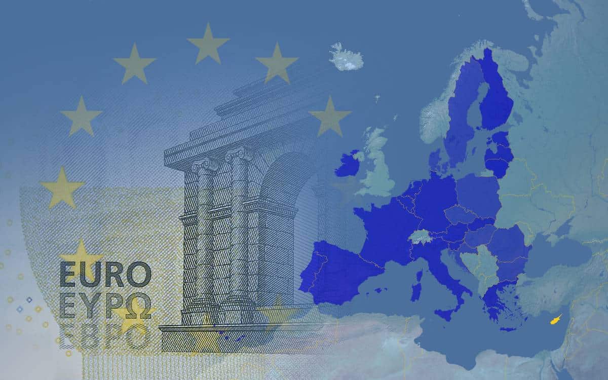 En la imagen se ve una representación de la eurozona
