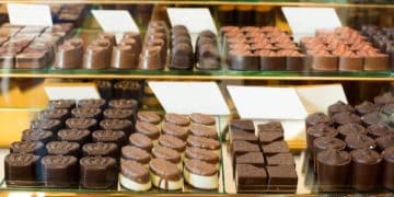 Vemos una imagen de una tienda de chocolates, en referencia a nombres para chocolaterías.