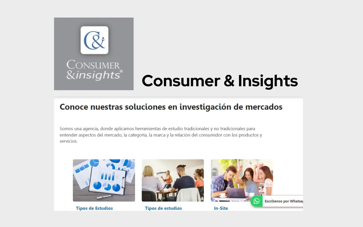 Infografía de la agencia Consumer & Insights, una de las empresas de investigación de mercados en Colombia.