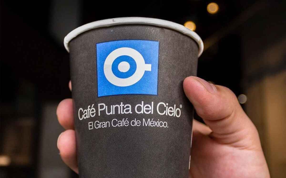 Vemos una imagen de la marca "Café Punta del Cielo", una de las franquicias de café de México.